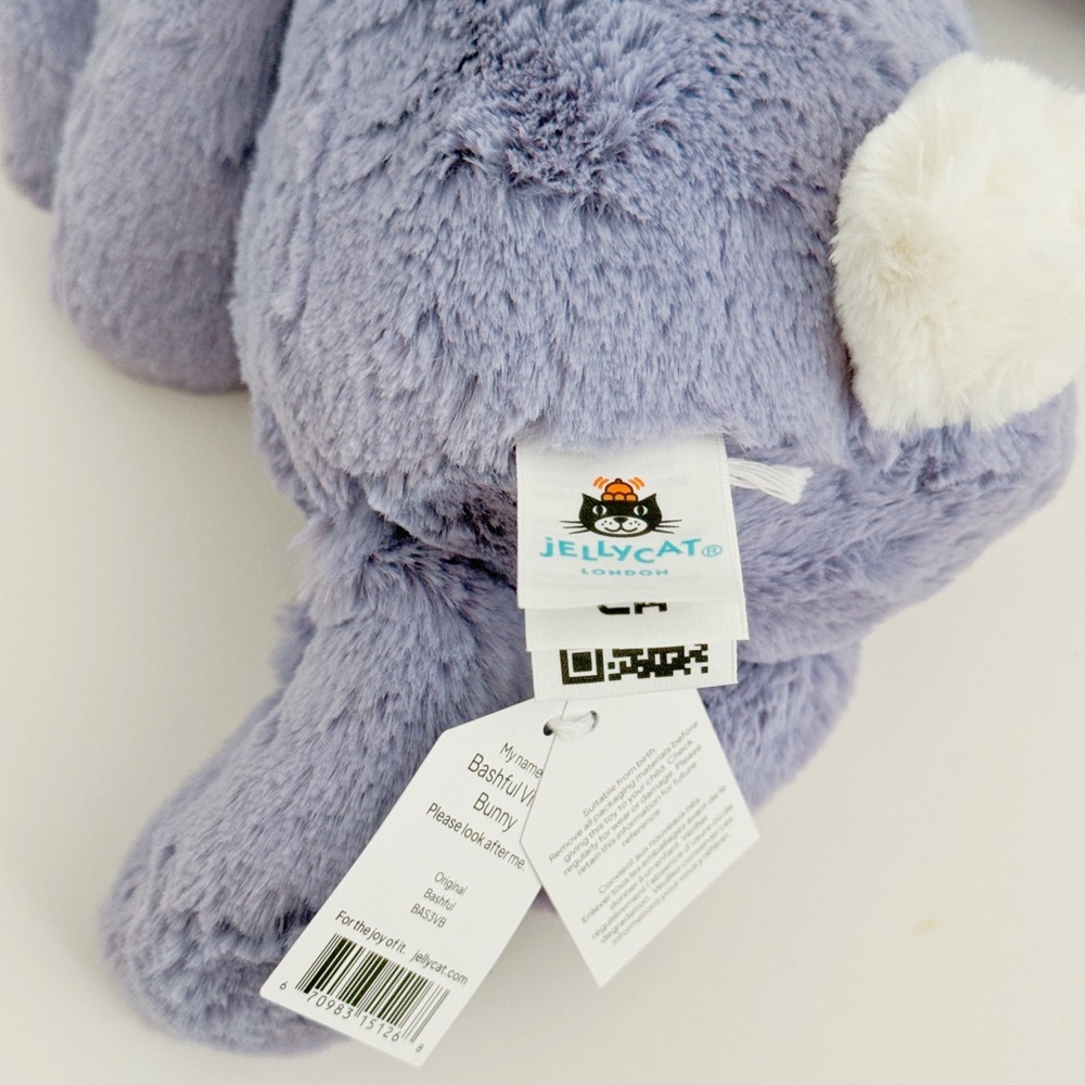 NWT Jellycat Bashful Viola Bunny - Picture 9 of 16